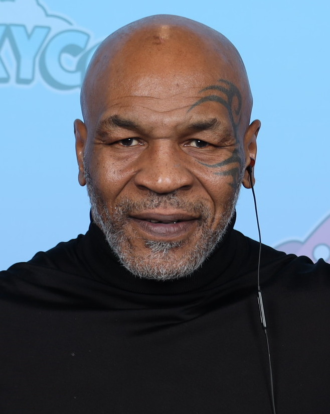 Mike Tyson, 2023 — the face that sat behind the Duel blackjack shoe